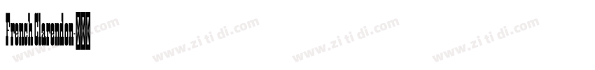 French Clarendon字体转换